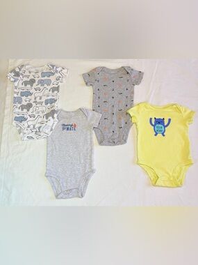 Carters | Mixed Colors Baby One-Piece Bodysuits Nautical Mommy Motif |6 Months